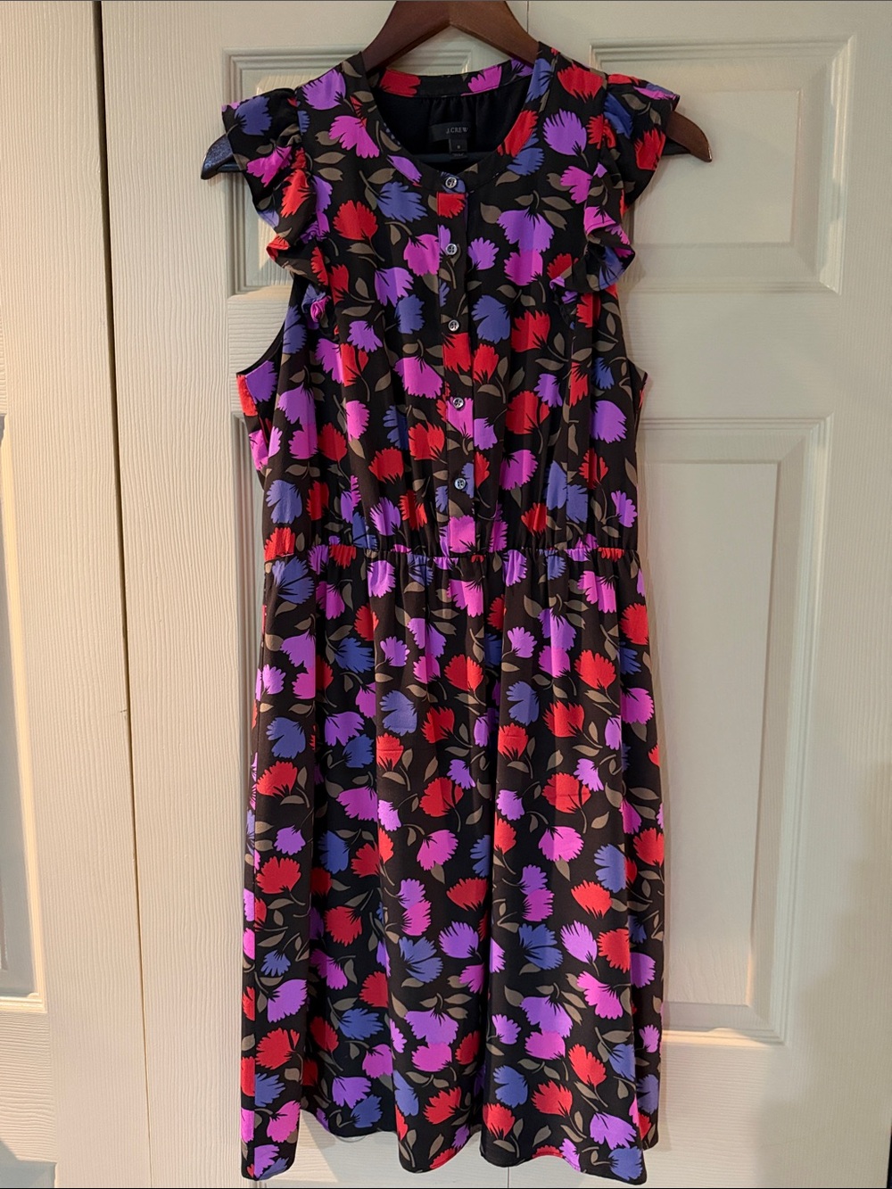 J. Crew Dress Size 8 Florals 100% Silk